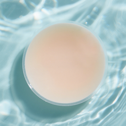 VRCÔMFY natural tone nipple covers with seamless transparent edge and water-resistant design | Ultra-soft medical grade silicone with skin-adherent technology for invisible coverage and all-day comfort