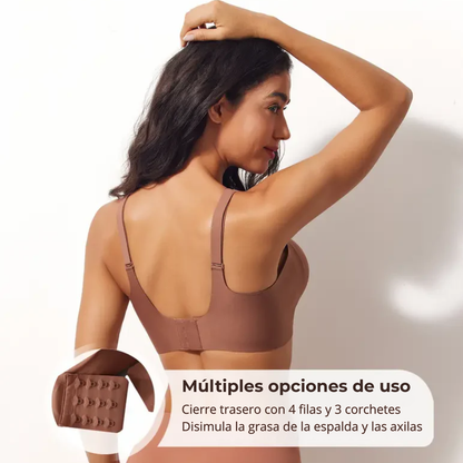 Sujetador sin Aros Deep V con Comodidad y Realce