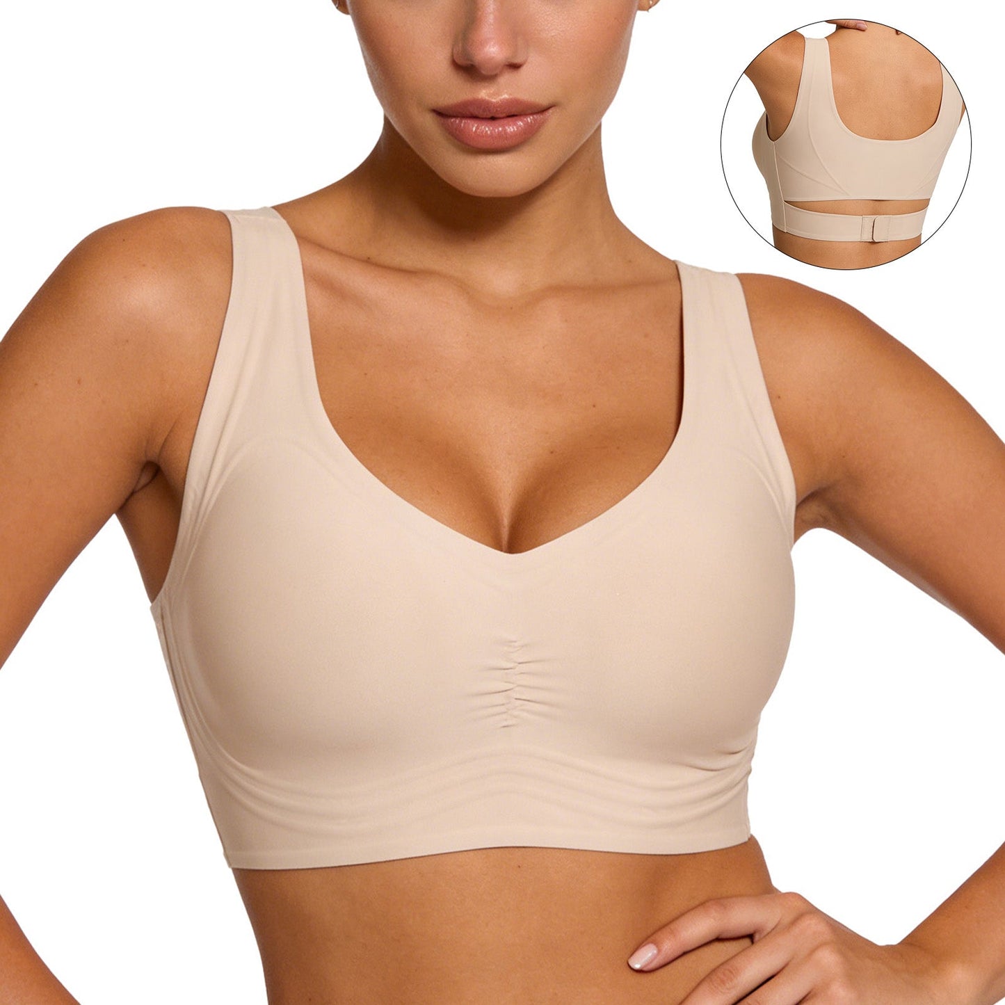 Sujetador sin Aros Ultra Cómodo y sin Costuras para Uso Diario